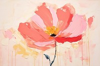 Flower art abstract painting.