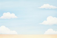 Painting of blue sky border backgrounds outdoors horizon.