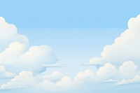 Painting of blue sky border backgrounds outdoors nature.