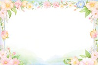 Painting of easter border backgrounds pattern flower.