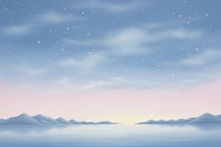 Painting of night sky border backgrounds landscape outdoors.