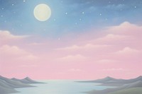 Painting of night sky border backgrounds landscape astronomy.