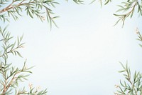 Painting of rosemary branches border backgrounds nature plant.
