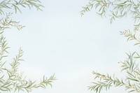 Painting of rosemary branches border backgrounds pattern nature.