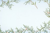 Painting of rosemary branches border backgrounds pattern nature.