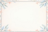 Painting of vintage leaves border backgrounds rectangle abstract.