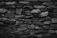 Black stone wall backgrounds architecture.