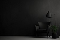 Black furniture chair lamp.