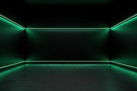 Black wall with neon light backgrounds lighting architecture.