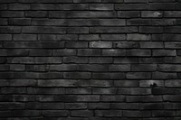 Old black brick wall architecture backgrounds repetition.