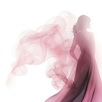 Abstract smoke of wedding pink white background ethereal.