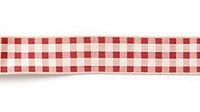 PNG Gingham pattern adhesive strip tablecloth red white background.