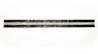 Lines pattern adhesive strip glitter black white background.