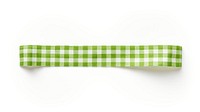 Gingham pattern adhesive strip green white background accessories.