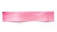Madras adhesive strip paper pink white background.