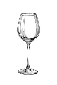 Wine glass drink wine white background.