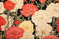 Carnation field art backgrounds pattern.