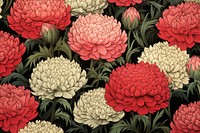 Carnation field art backgrounds pattern.