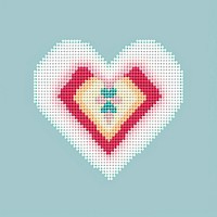 Cross stitch patter heart pattern cross-stitch creativity.