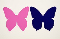 Butterfly silhouette petal creativity.