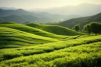 Landscape green agriculture grassland.