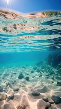 Sand under water underwater outdoors nature.