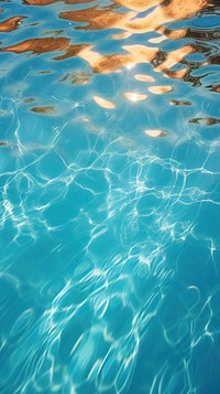 Top view shallow swimming pool water texture light reflection glow outdoors nature ocean.