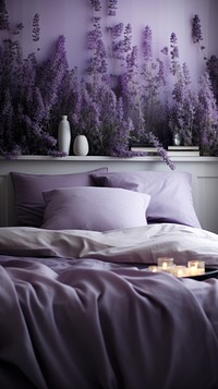 Lavender furniture bedroom pillow.