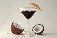 Toasted Coconut Espresso Martini martini cocktail drink.
