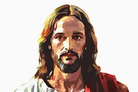 Jesus Christ portrait adult beard.