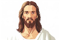 Jesus Christ portrait beard spirituality.
