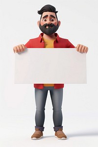 Fitness man holding board portrait standing person.
