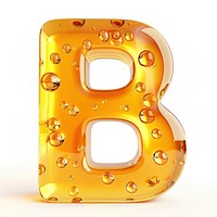 Letter B yellow number symbol.