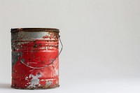 Paint can white background container cylinder.