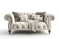 Photo of home interior furniture armchair cushion.
