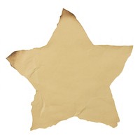 Star shape ripped paper backgrounds white background crumpled.