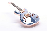 3d render of a guitar in surreal abstract style metal white background violin.