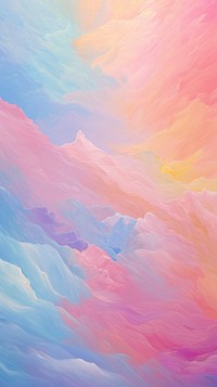 Pastel rainbow paint with some paint on it abstract painting nature.