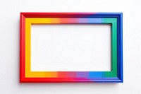 Gradient rainbow backgrounds rectangle frame.