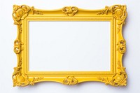 Yellow backgrounds rectangle mirror.