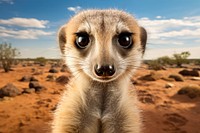 Confused meerkat wildlife animal mammal.