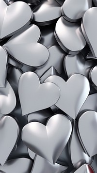 3D solid hearts pattern transportation backgrounds.
