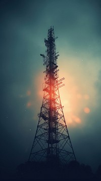 Tower architecture antenna broadcasting.