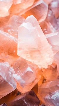 Zoomed in view of himalayan salt crytals mineral crystal jewelry.