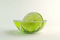 Lime lime fruit glass.