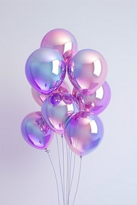 Simple balloons purple celebration anniversary.