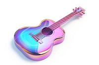 Simple guitar icon music white background performance.