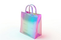 Simple shopping bag icon handbag white background consumerism.