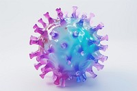 Virus cell jewelry sphere purple.