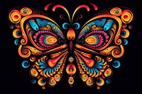 Butterfly art graphics pattern.